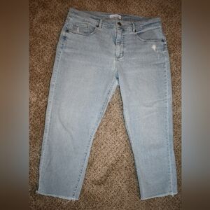 LOFT Modern Skinny Crop Light Wash